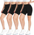 High Waisted Womens Black Workout Leggings - Running Tummy Control Yoga Pants